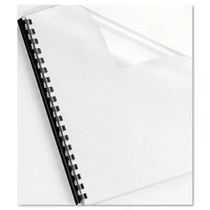 Fellowes 5224501 Binding Covers, Futura, Lined, Letter Size, Clear, 25