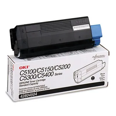 Original Okidata 42804504 Type C6 Toner Cartridge - Black - 3,000 Page