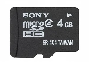 SONSR4A4 | Sony 4GB MICROSDHC