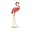 Summerfield Terrace Vibrant Pink Metal Flamingo for