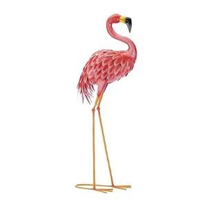 Summerfield Terrace Vibrant Pink Metal Flamingo for