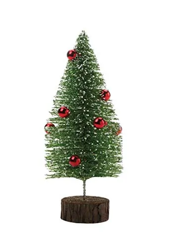 Christmas 10018687 Short Glitter Tree With Ornaments