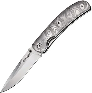 01GL140 | Magnum Festive Folding Knife - 3.5in Satin Steel