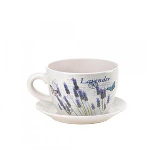 Summerfield 10016209 Lavender Fields Teacup Planter