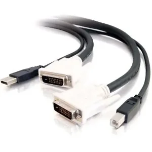 CPC 14177 | C2g 6FT DVI Dual Link and USB 2.0 KVM Cable