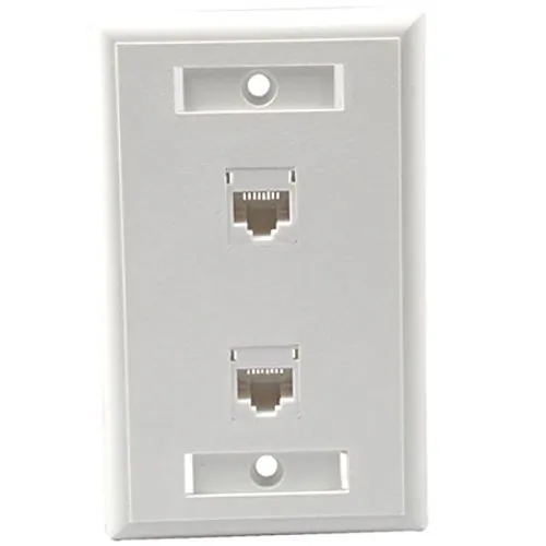 C2g 27416 Dual Cat5e Configured Wallplat