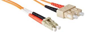 C2g 33016 3m Lc-sc 50125 Duplex Multimode Om2 Fiber Cable