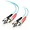 36103 | C2g 3m OM3 Multimode Fiber Optic Cable - ST to ST
