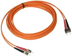 C2g 38637 St-st 62.5125 Om1 Duplex Multimode Fiber Optic Cable (plenum