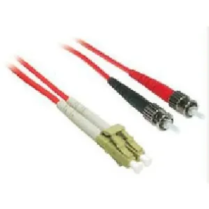 37219 | C2g 5m LC to ST Multimode OM1 Fiber Cable - Red
