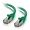 00829 | C2g 5ft Green Cat6 Snagless Shielded Ethernet Cable