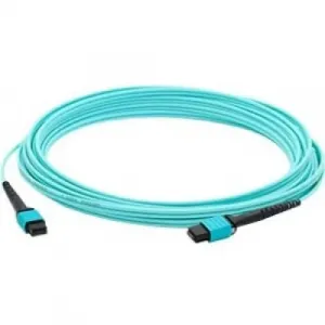 Addonics ADD-MPOMPO-1M5OM4 Addon 1m Mpo Om4 Aqua Patch Cable