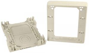 C2g 16044 Wiremold Uniduct Double Gang Deep Junction Box - Ivory - Ivo