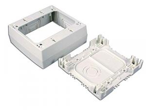 C2g 16044 Wiremold Uniduct Double Gang Deep Junction Box - Ivory - Ivo