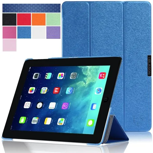 I-blason MINI2-3F-BLUE I-folio Slim Case Apple Ipad Mini Blue