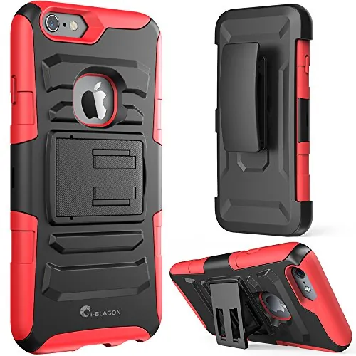 I-blason IP6-55-PRIME-RD 5.5in Prime Dl Holster Case Iphone Red