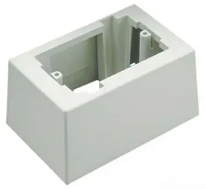 Panduit JB1DIW-A Pan-way Low Voltage Surface Mount Outlet Box - White