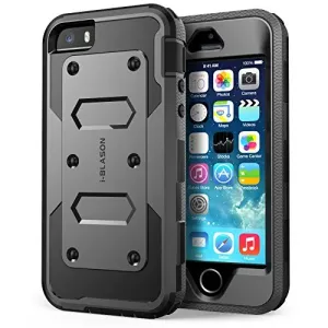 I-blason IPHONE-5S-ARMORBOX-BLK Armorbox Dual Layer Hybrid