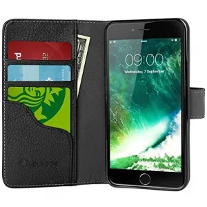 I-blason IP7P-LTHBOOK-BLK Leatherbook Wallet Case