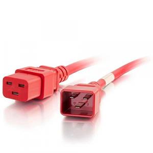 C2g 17721 3ft 12awg Power Cord (iec320c20 To Iec320c19) -red