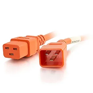 17728 | C2g 4ft 12AWG IEC Power Cord - C20 to C19 - Orange