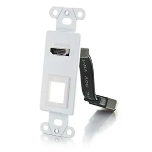 C2g C2G HDMI Wall Plate with Keystone - White