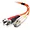 36441 | C2g 1m LC-ST OM1 Duplex Multimode Fiber Optic Cable