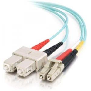 C2g 11006 2m Lc-sc 10gb 50125 Om3 Duplex Multimode Fiber Optic Cable (