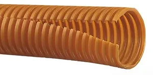 CLT25F-C3 | Panduit Slit Corrugated Loom Tubing, Orange,