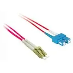 37635 | C2g 1m OM2 Duplex Multimode Fiber Optic Cable - Red