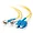 34522 | C2g 15m Duplex OS2 Fiber Cable SC to ST - Plenum