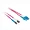 37315 | C2g 1m OM2 Duplex Multimode Fiber Optic Cable - Red