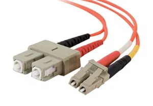 C2g 11049 8m Lc-sc 50125 Om2 Duplex Multimode Fiber Optic Cable (taa C