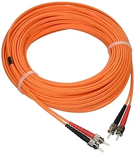 36377 | C2g 20m OM2 Duplex Multimode Fiber Cable ST Orange