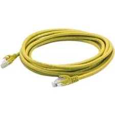 Addonics ADD-10FCAT6S-YLW 10ft Cat6 Yellow Shielded Stp   Pvc Copper R