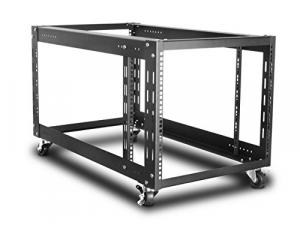 Istar WOS-990 Wos-990 Open Frame Rack - Black - 9u12u Format