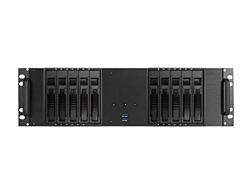 Istar D-3100HB Usa 3u Atx 10x3.5 Hs Chassis Blk Ps2 Mini-redundant, 19