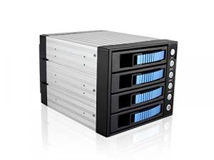 Istar BPU-340SATA-BLUE Usa 3x5.25 To 4x3.5 Sata Cage - Blue