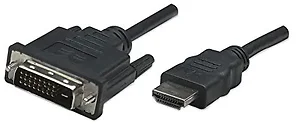 322782 | Manhattan 3 HDMI to DVI-D 24+1 Cable - 6 Feet