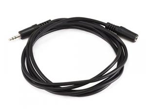 Monoprice 648 6ft 3.5mm Stereo Plugjack Mf Cable - Black