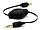 6753 | Monoprice 2.5FT Retractable Audio Cable - Black with