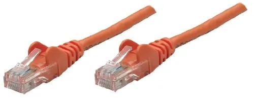 Intellinet 347464 1ft  Cat 5e Utp Snagless Patch Cable - Orange