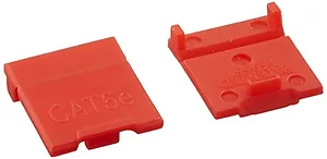 35204 | C2g CAT5E 90 Degree Keystone Jack - Red