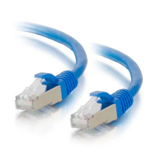 C2g 00686 25ft Cat6a Snagless Shielded Network Cable - Blue