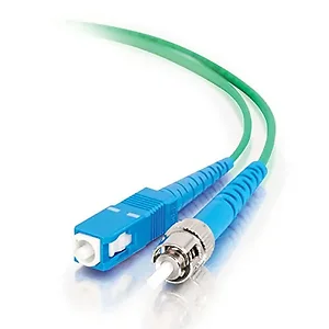 37673 | C2g 5m OS2 Single Mode Fiber SC to ST Cable - Green