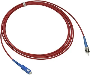 37677 | C2g 3m SC to ST Simplex OS2 Fiber Patch Cable - Red