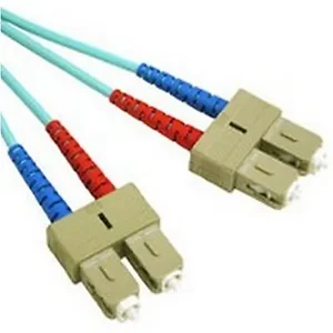 36511 | C2g 2m OM3 Duplex Multimode Fiber Optic Cable - Aqua