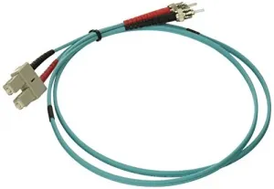 C2g 36211 1m Sc-st 10gb 50125 Om3 Duplex Multimode Fiber Optic Cable