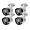 QTH8075B-4 | Q See 4 Pack 5MP AHD PIR Bullet Cameras with