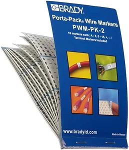 PWM-PK-2 | Brady PORTA-PACK WIRE MARKER BOOKS ARE SLIM,